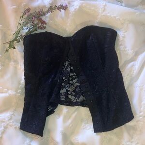 Black vintage corset